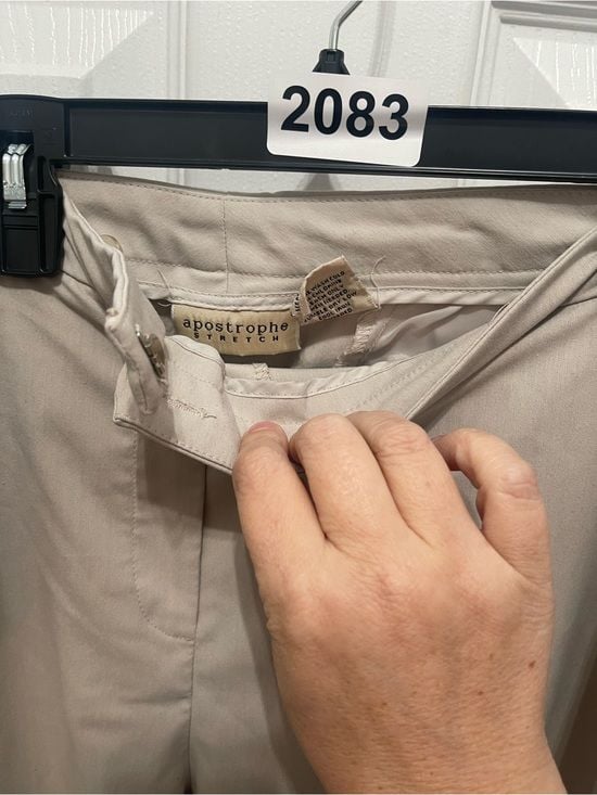 Apostrophe Beige Flat-Front Straight Chinos 8