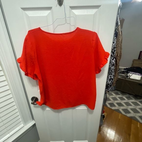 Temu shortsleeve blouse xxlarge new red/orange 7