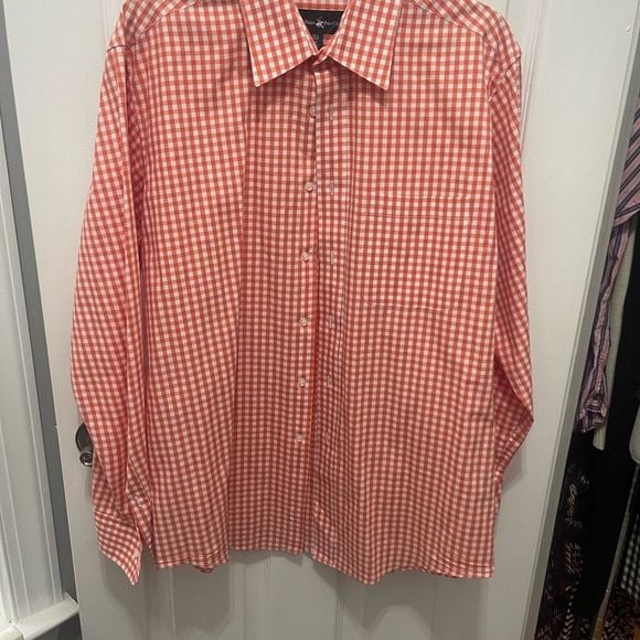 Beverly Hills Polo Club Red Checkered Button Down Shirt 5