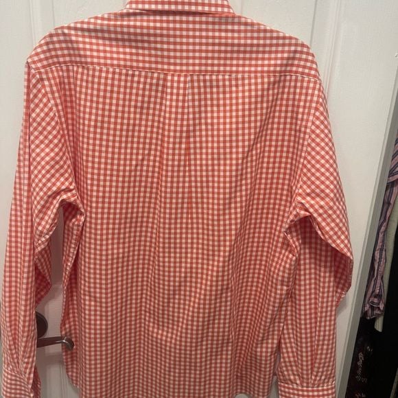 Beverly Hills Polo Club Red Checkered Button Down Shirt 13