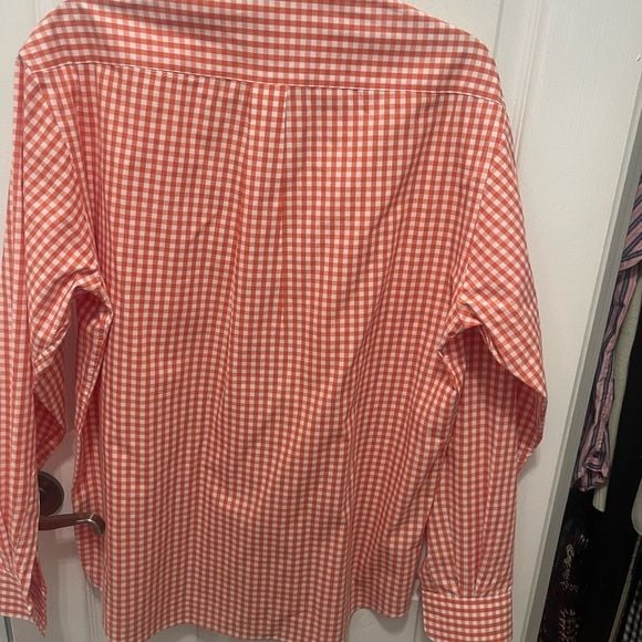 Beverly Hills Polo Club Red Checkered Button Down Shirt 14
