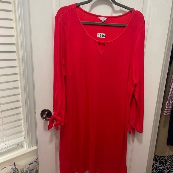 Crown & Ivy Red Midi Dress 5