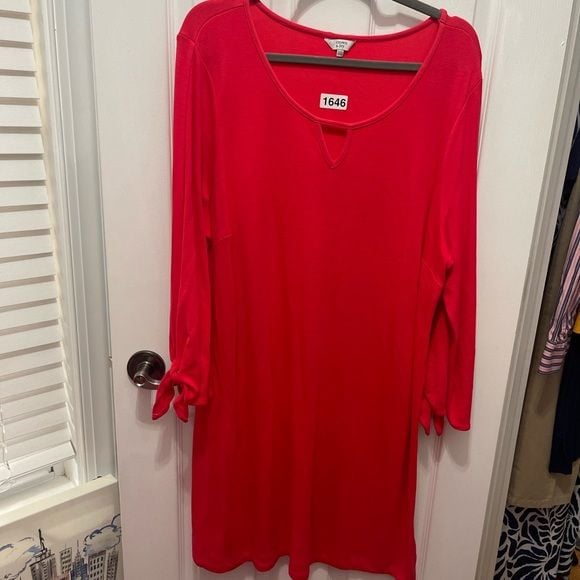 Crown & Ivy Red Midi Dress 7