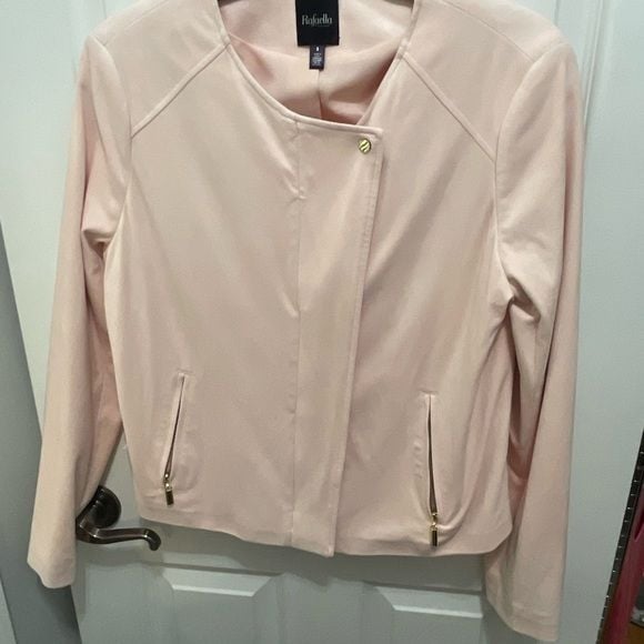 COPY - Rafaella jacket size 6 light pink 2 pockets with zippers 3