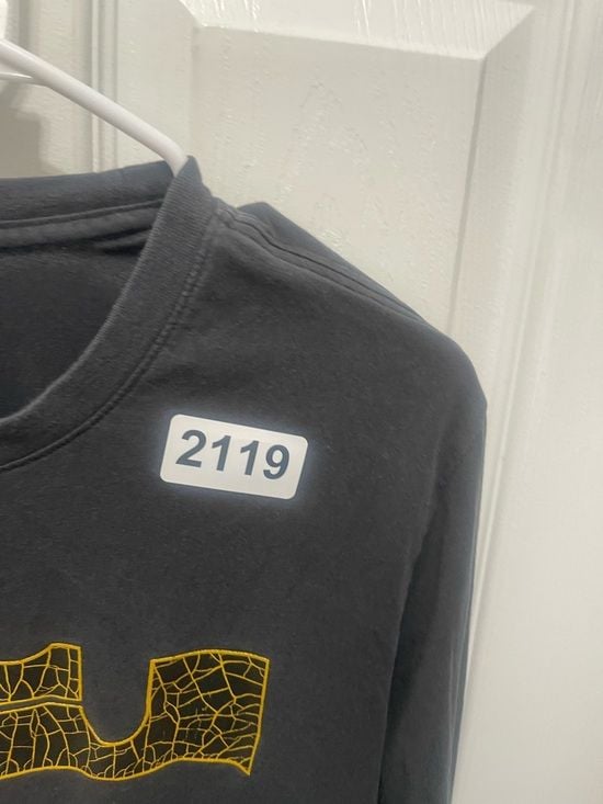 Nike Black Long Sleeve Tee with Yellow Logo 13