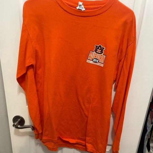 Delta Orange Long Sleeve Tee with Graphic Design 6