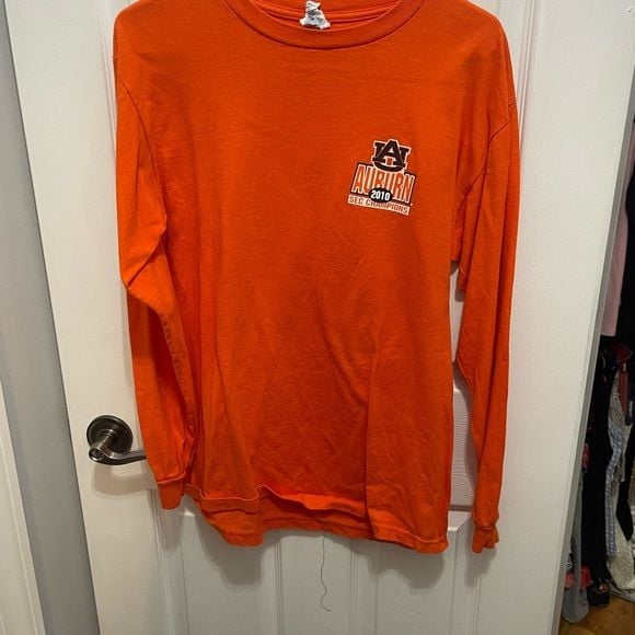 Delta Orange Long Sleeve Tee with Graphic Design 7