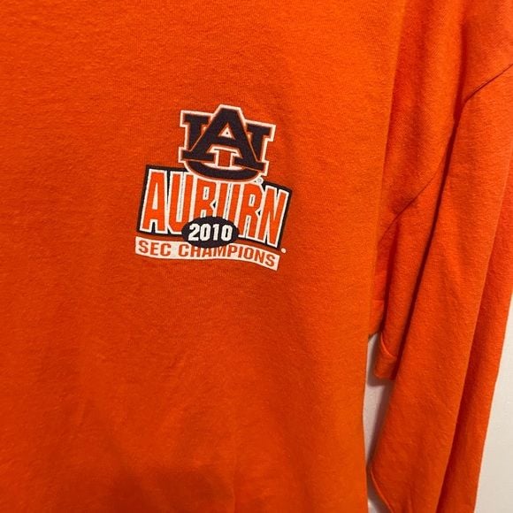Delta Orange Long Sleeve Tee with Graphic Design 10
