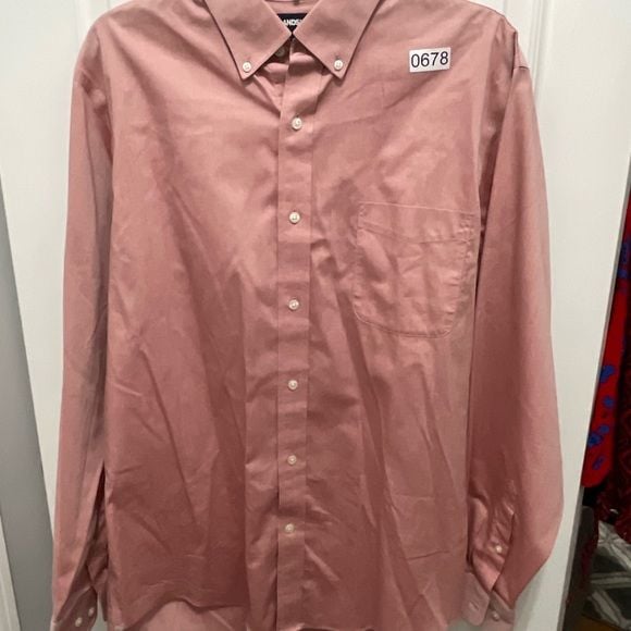 Lands end long sleeve button down 16 35 size 3