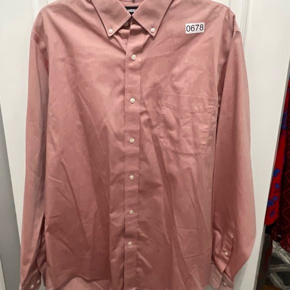 Lands end long sleeve button down 16 35 size 4