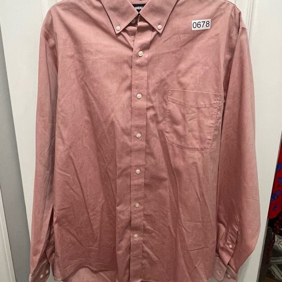 Lands end long sleeve button down 16 35 size 11