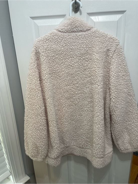 Cozy Cream Sherpa Quarter-Zip Pullover Hoodie 9