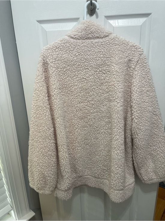 Cozy Cream Sherpa Quarter-Zip Pullover Hoodie 10