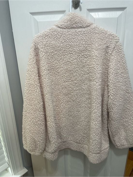 Cozy Cream Sherpa Quarter-Zip Pullover Hoodie 12