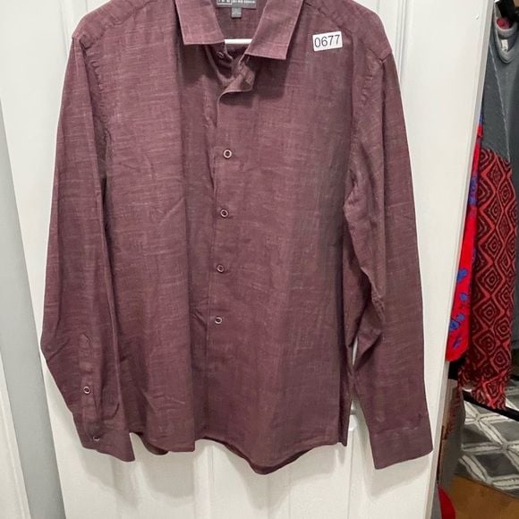 I k e Ike Behar longsleeve button down large 3