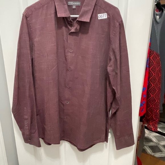 I k e Ike Behar longsleeve button down large 8