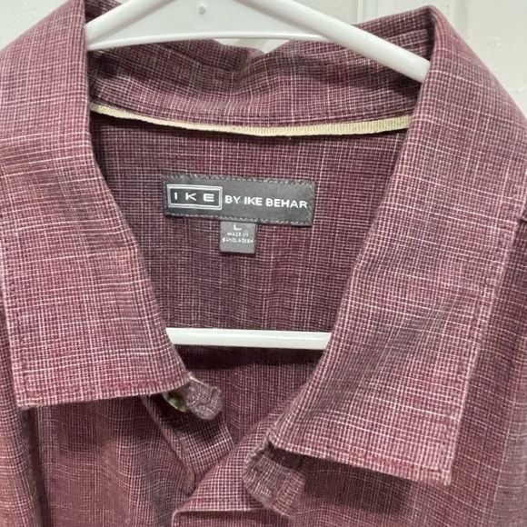 I k e Ike Behar longsleeve button down large 10