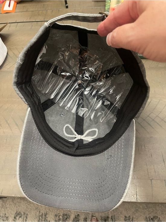 Girls Gray Bow Embroidered Baseball Hat 11