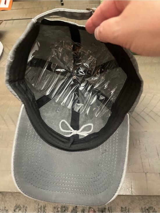 Girls Gray Bow Embroidered Baseball Hat 12