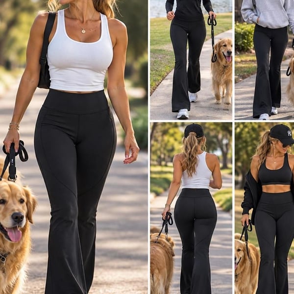 Maze Collection Flare Leggings Size M Black Activewear