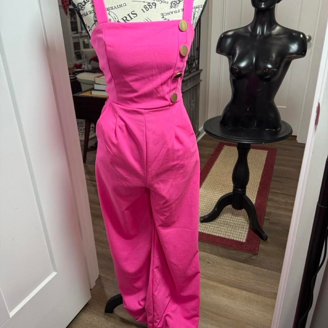 Fashion Nova Sally Mae Wide Leg Jumpsuit Size XS Pink 2