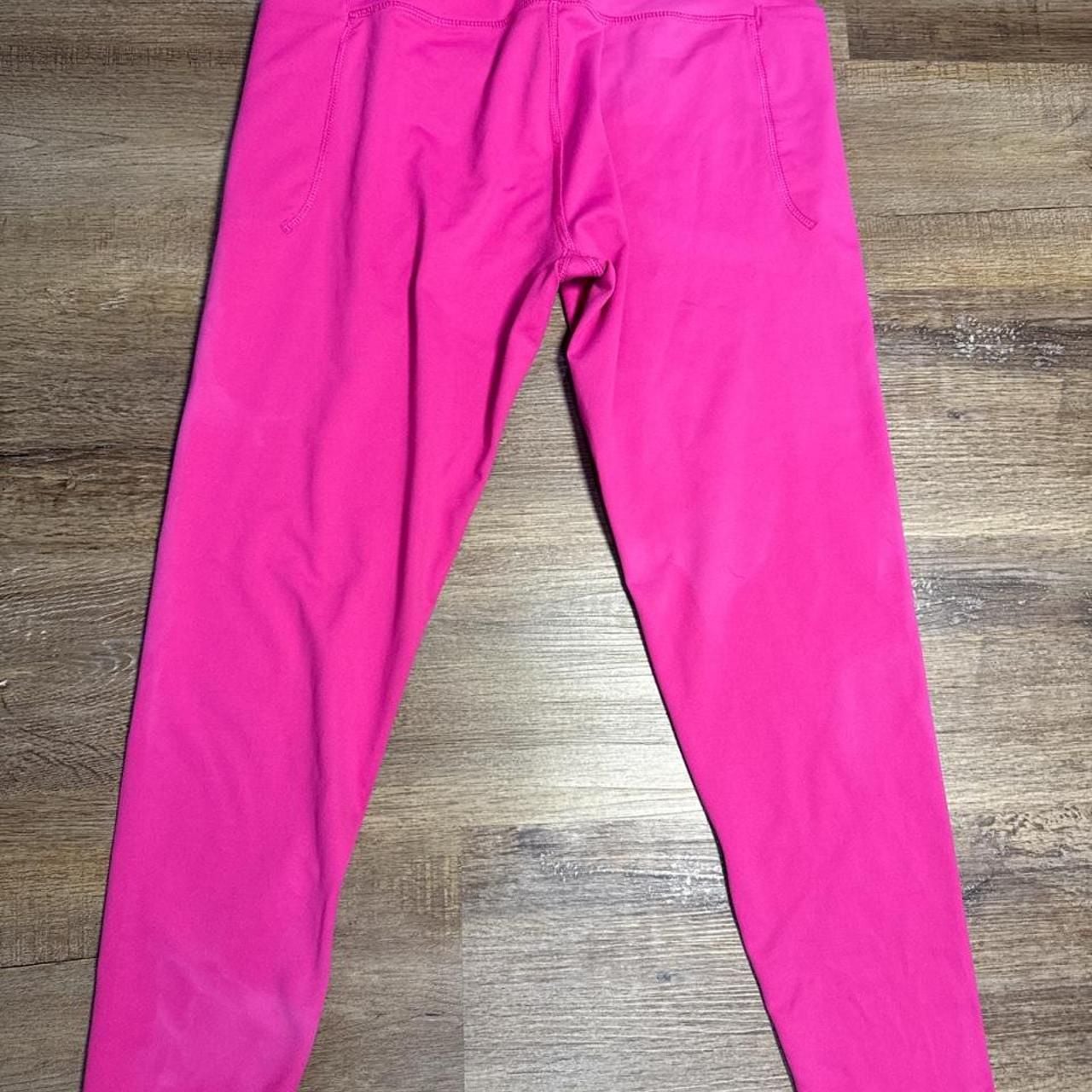 90 Degree By Reflex Leggings Size 8 Hot Pink Pockets 5