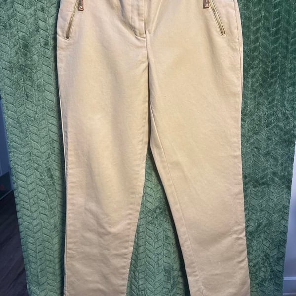 Charter Club Pant Shop Straight Leg Pants Size 8 Tan