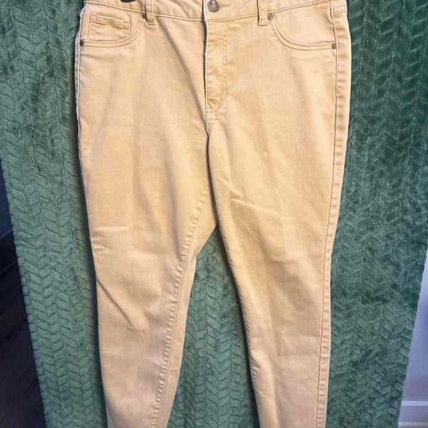 d.jeans Tan Skinny Pants Size 14 Repreve Blend