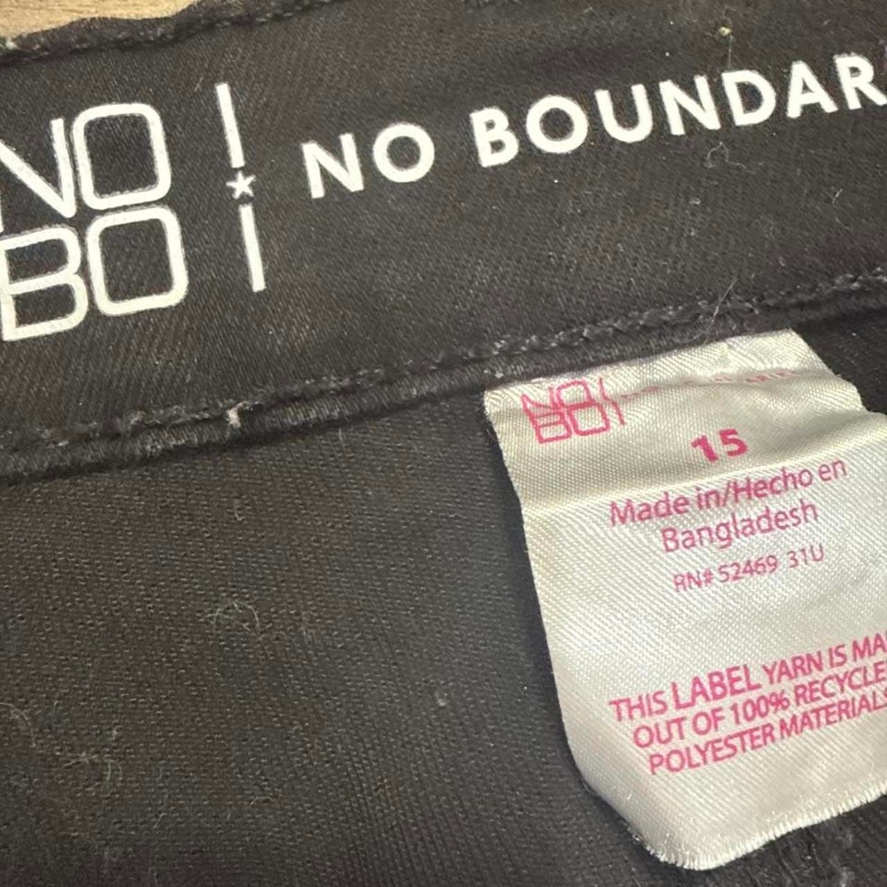 No Boundaries Black Straight Leg Pants Size 15 Workwear 4