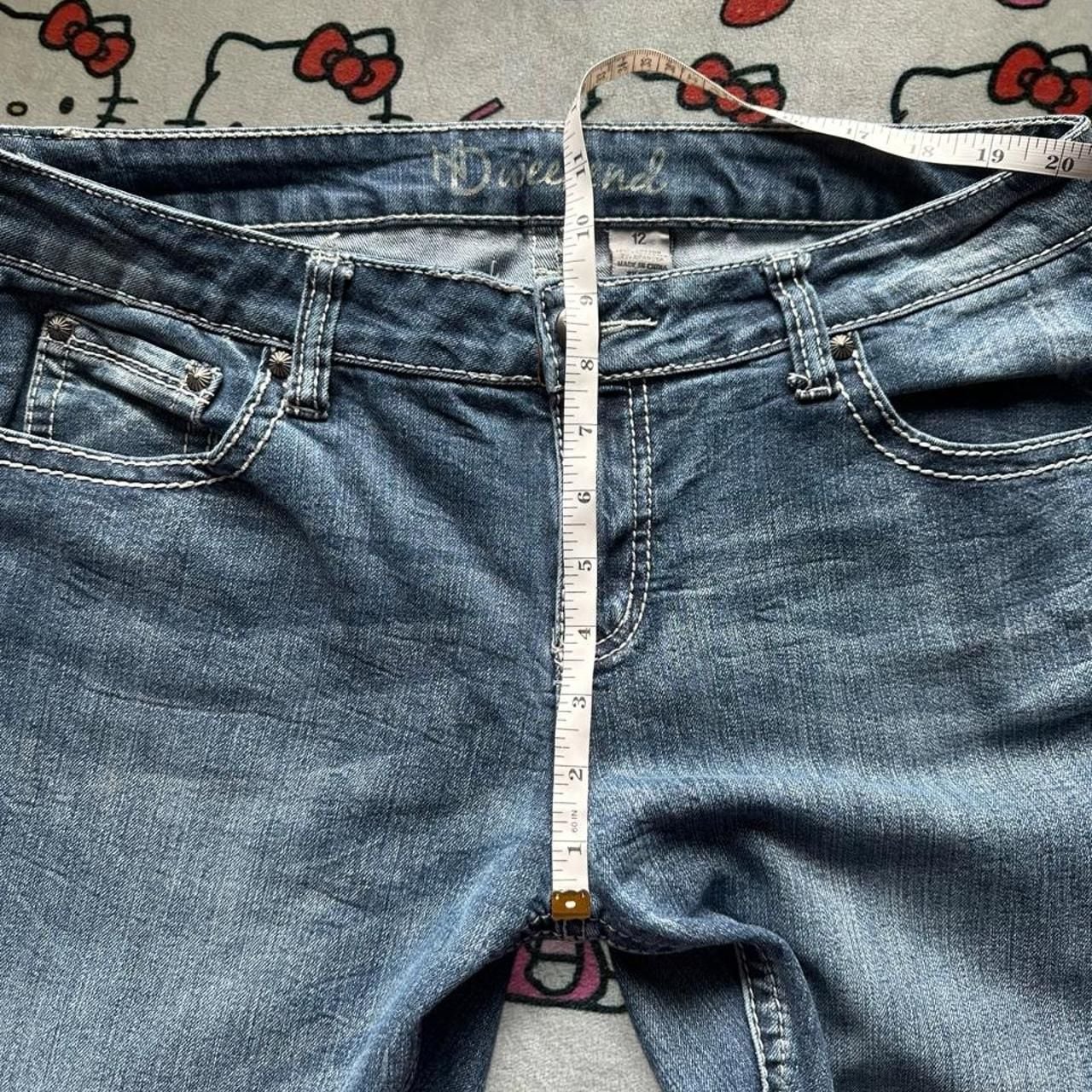 Weekend Bootcut Jeans Size 12 Y2K Cross Embellished 6