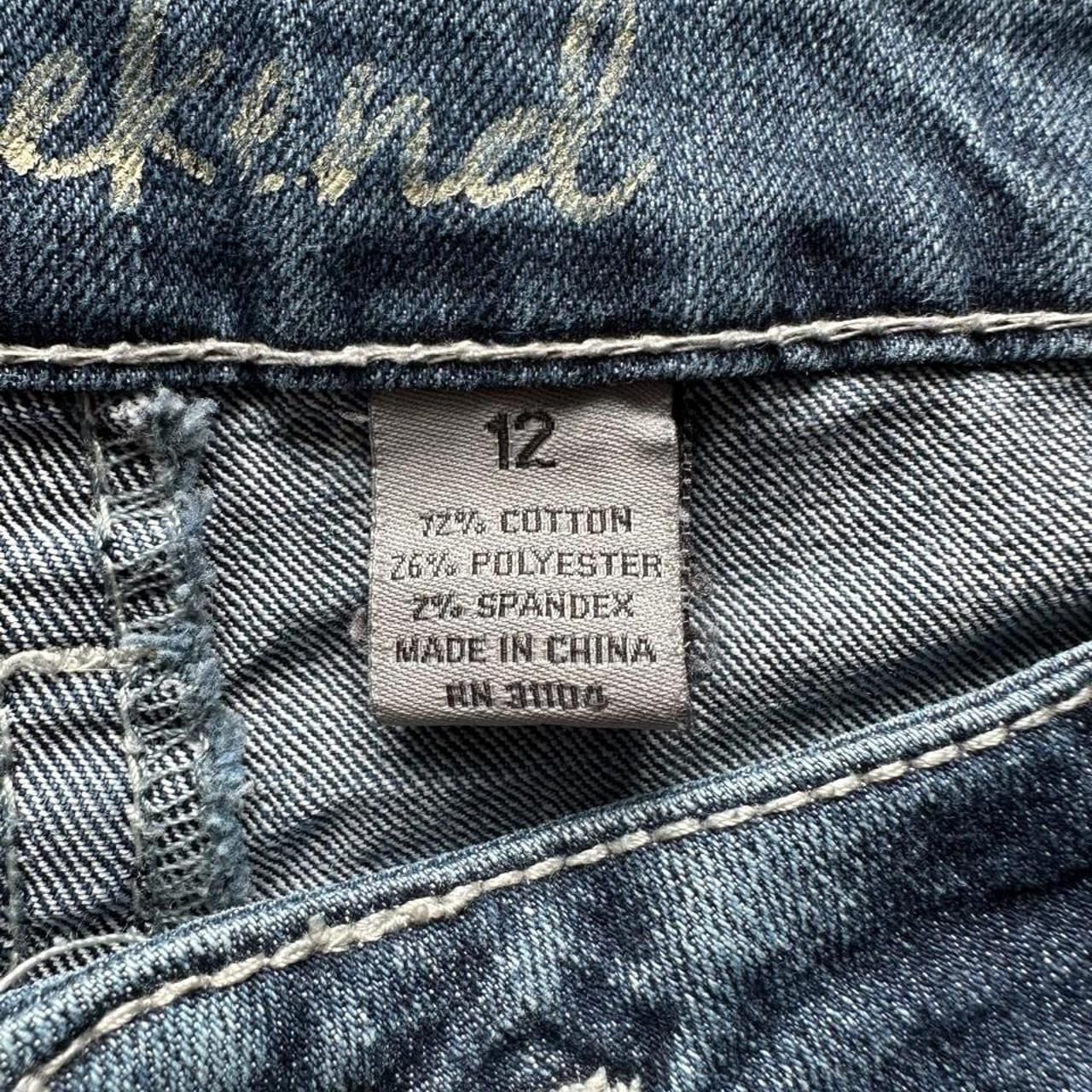 Weekend Bootcut Jeans Size 12 Y2K Cross Embellished 8