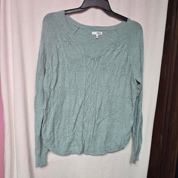 Sonoma Goods For Life Cable Knit Sweater Size XL Teal