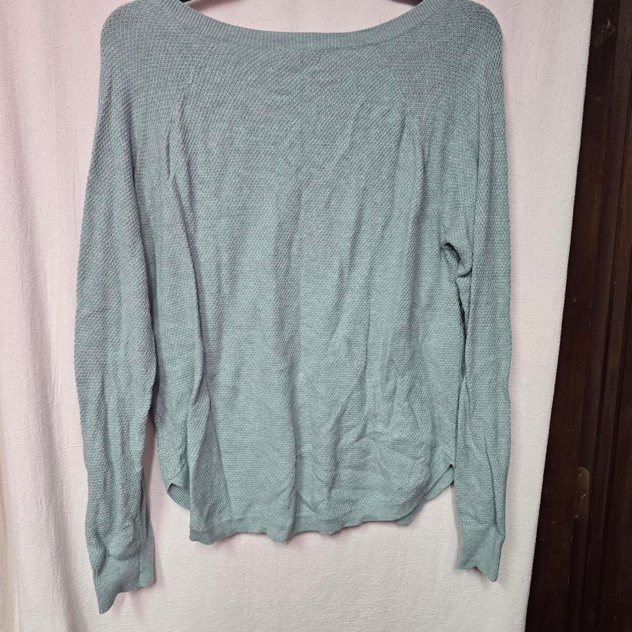 Sonoma Goods For Life Cable Knit Sweater Size XL Teal 4