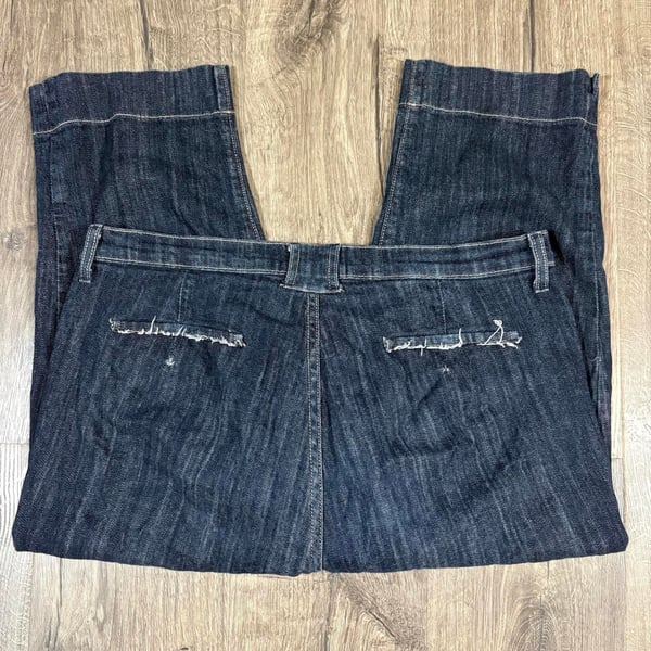Not Your Daughter's Jeans Denim Capris Size 16 Dark Wash Y2K Tucson Mom