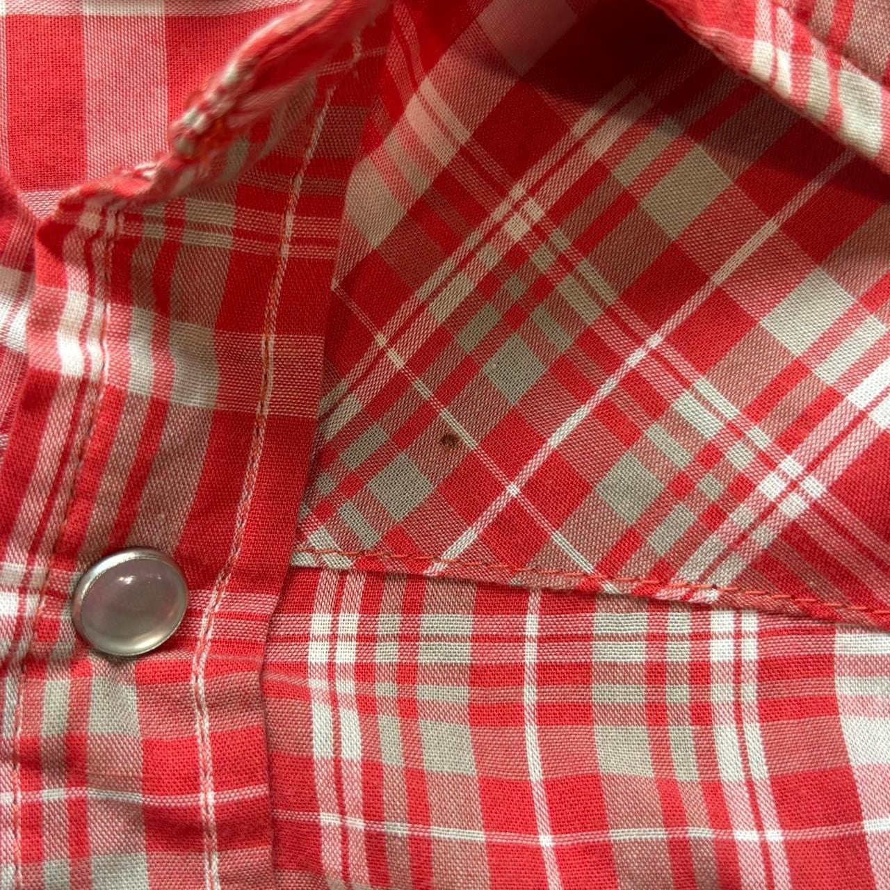 Canyon Guide Outfitters Pearl Snap Western Shirt Size M Red Plaid 8
