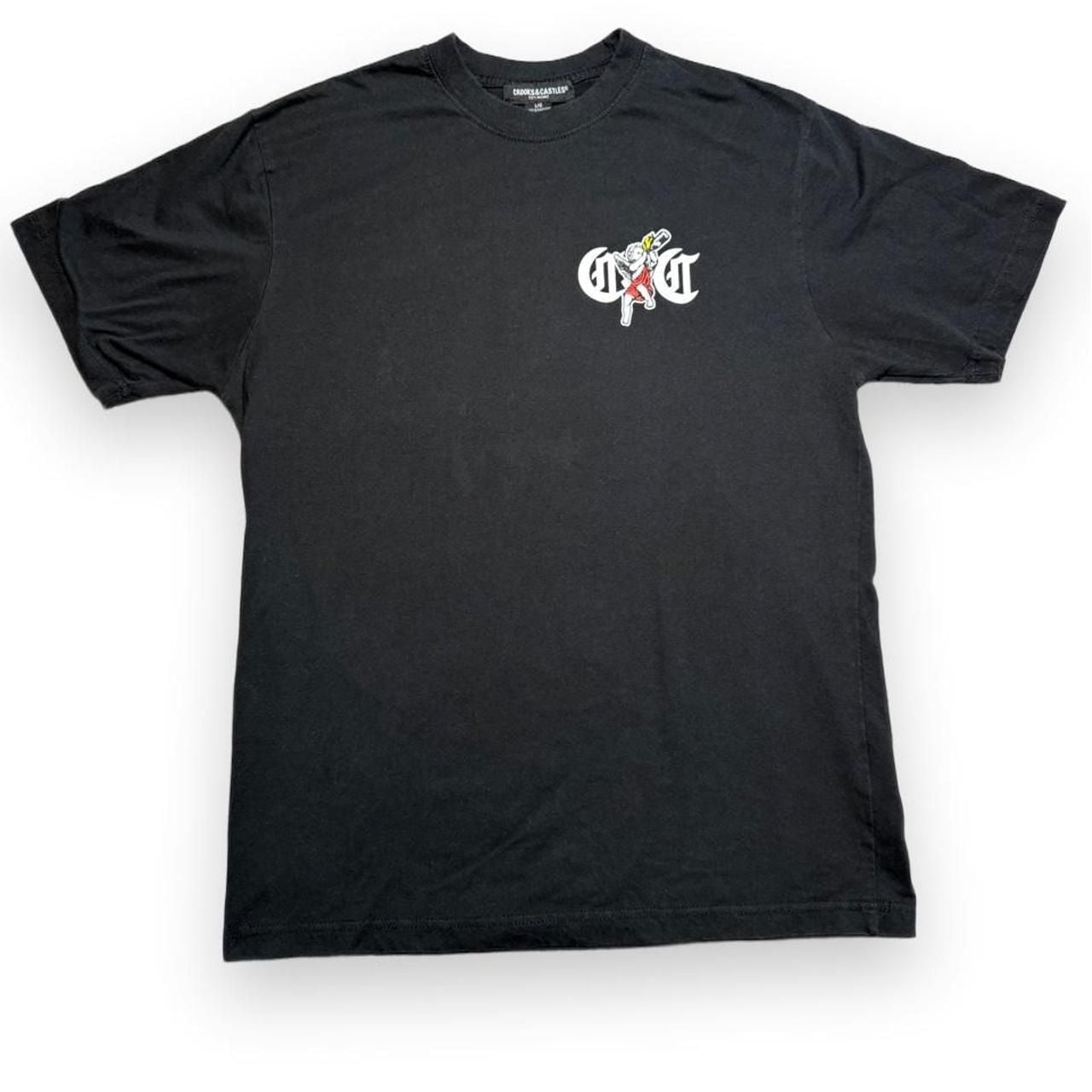 Crooks & Castles Graphic T-Shirt Size L Black 2