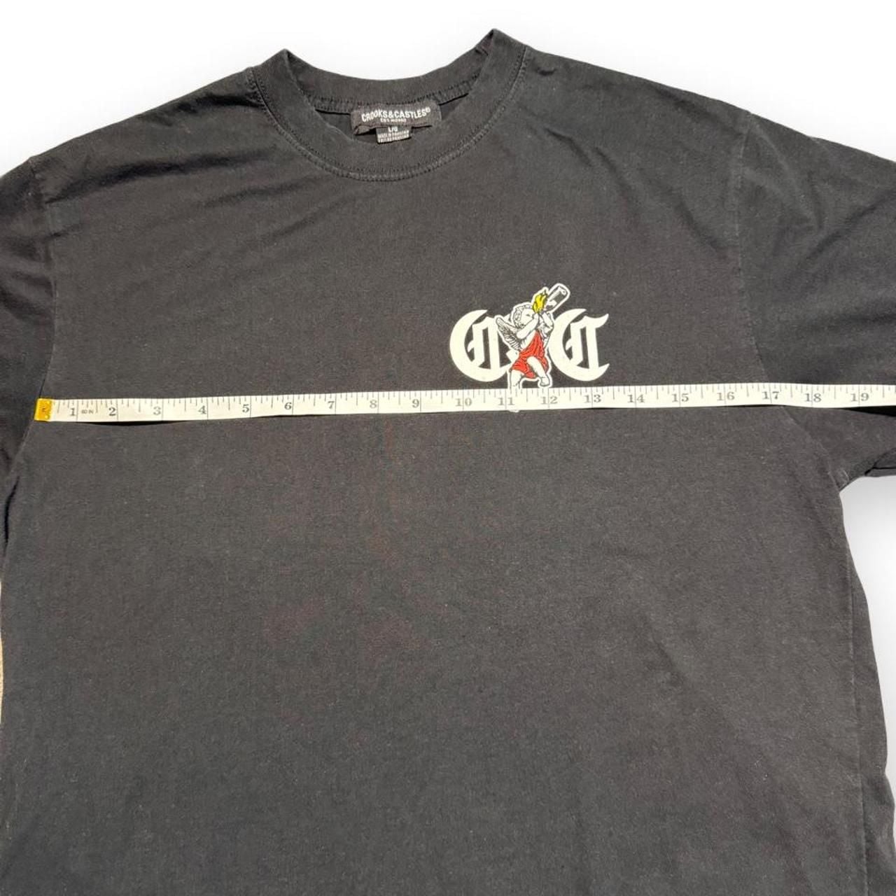 Crooks & Castles Graphic T-Shirt Size L Black 5
