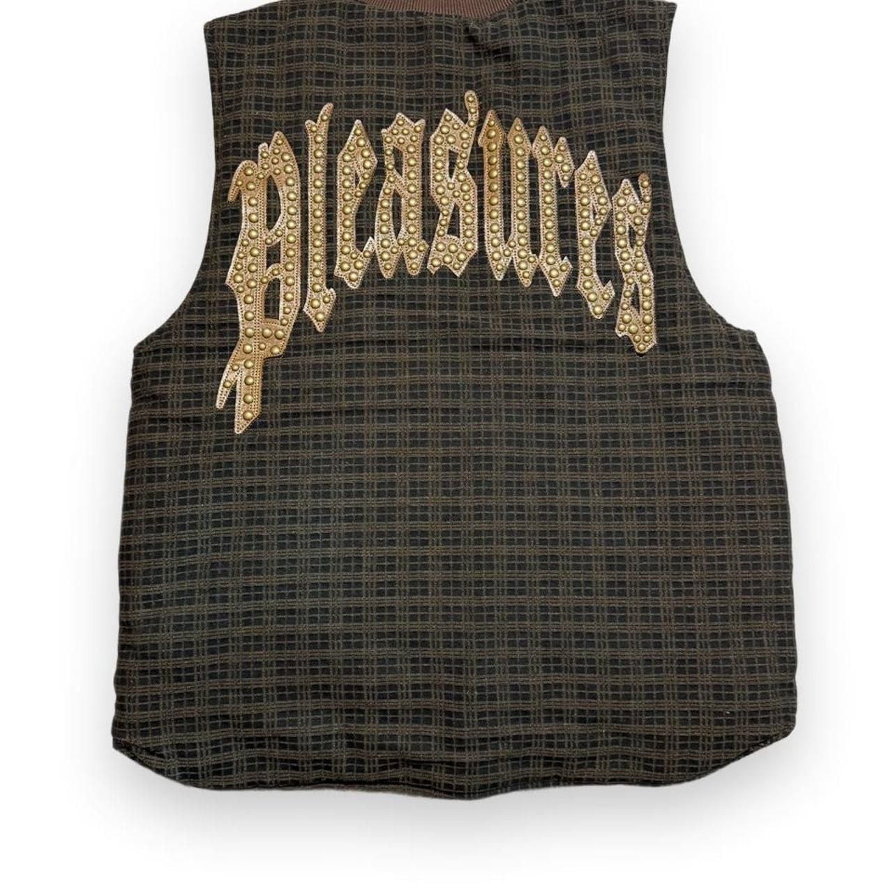 Pleasures Plaid Studded Vest Size S 7