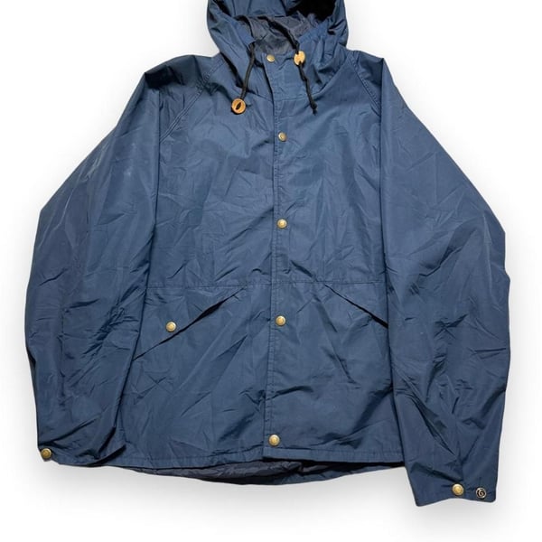 Cabelas Vintage Gore-Tex Rain Jacket Size L Navy Blue Made in USA