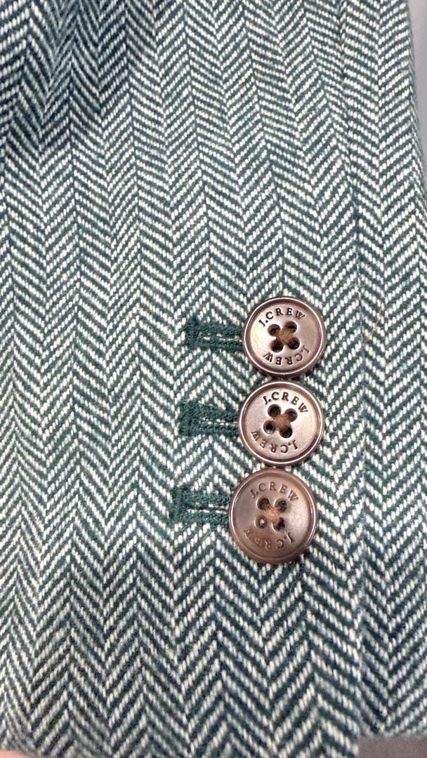 J Crew Herringbone Womans Blazer sz 2 7