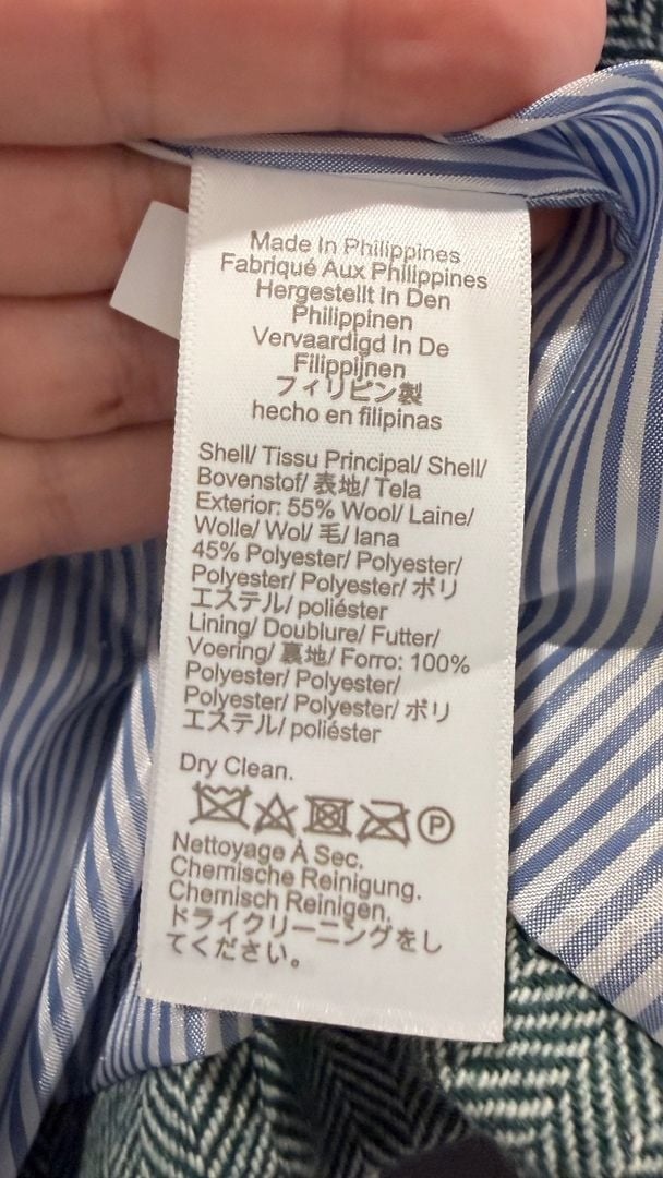 J Crew Herringbone Womans Blazer sz 2 10
