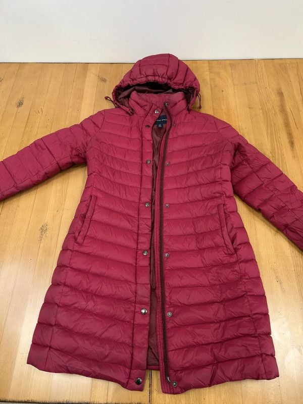 Lands' End Magenta Quilted Packable Puffer Jacket 2