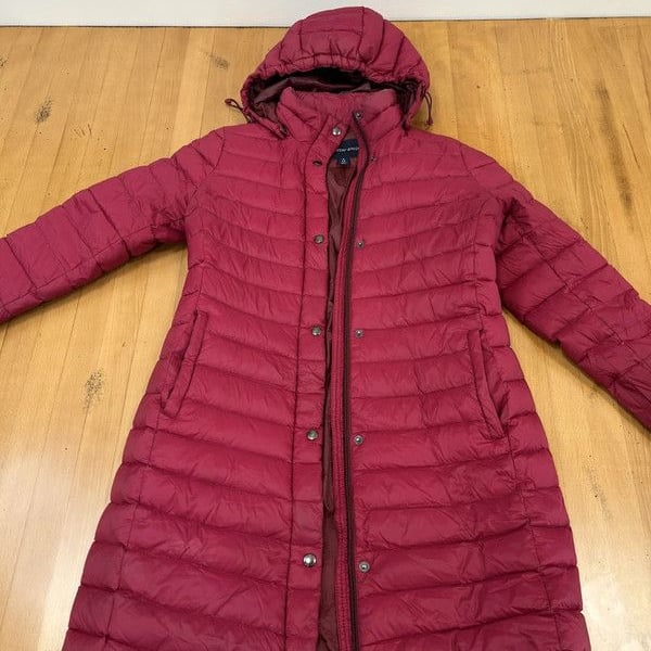 Lands' End Magenta Quilted Packable Puffer Jacket