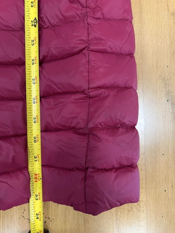 Lands' End Magenta Quilted Packable Puffer Jacket 3