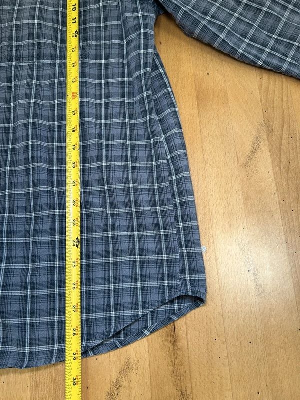 Canyon Guide Blue Gray Plaid Flannel Shirt 4