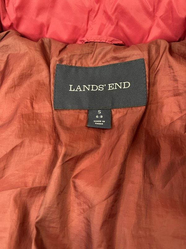 Lands' End Magenta Quilted Packable Puffer Jacket 5