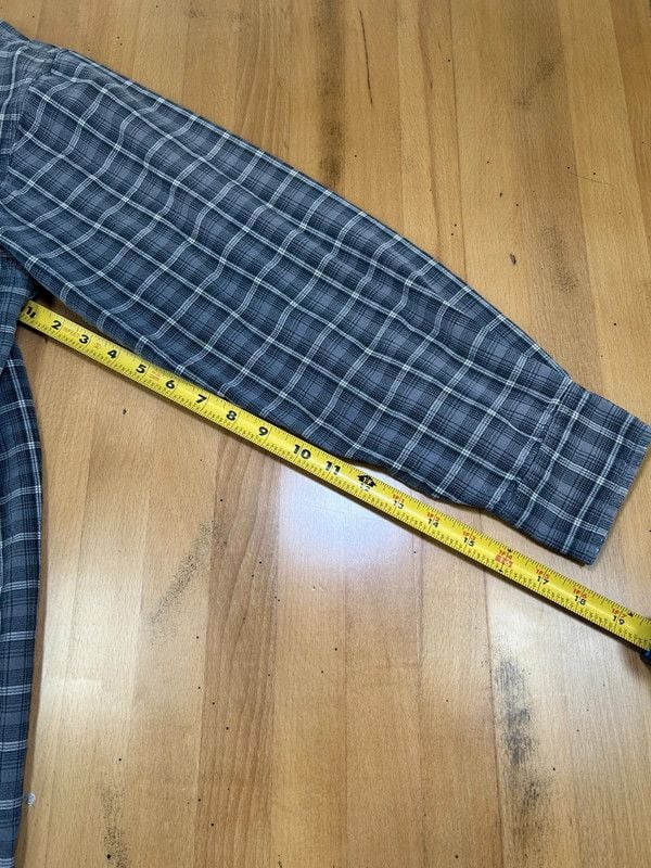 Canyon Guide Blue Gray Plaid Flannel Shirt 5