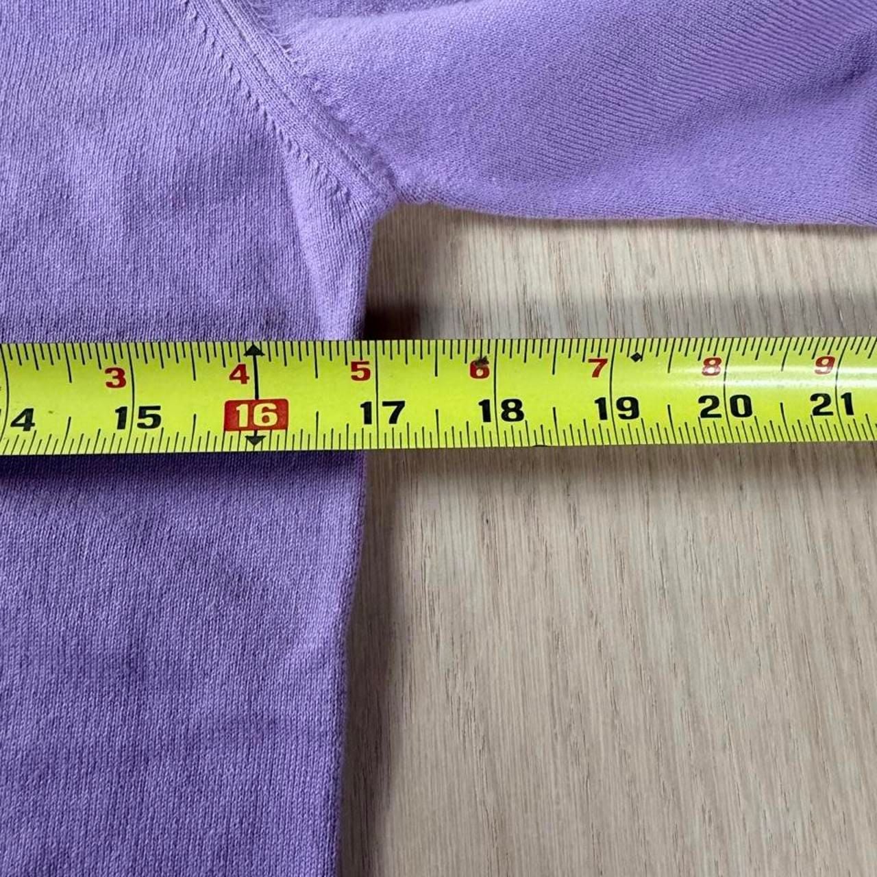Talbots Turtleneck Sweater Size P Lilac Purple Long Sleeve Fine Knit Top 6