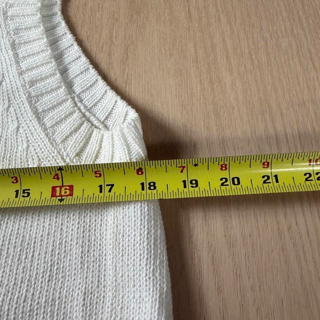 Jeanne Pierre Ribbed Knit Tank Top Size S White Cotton 5