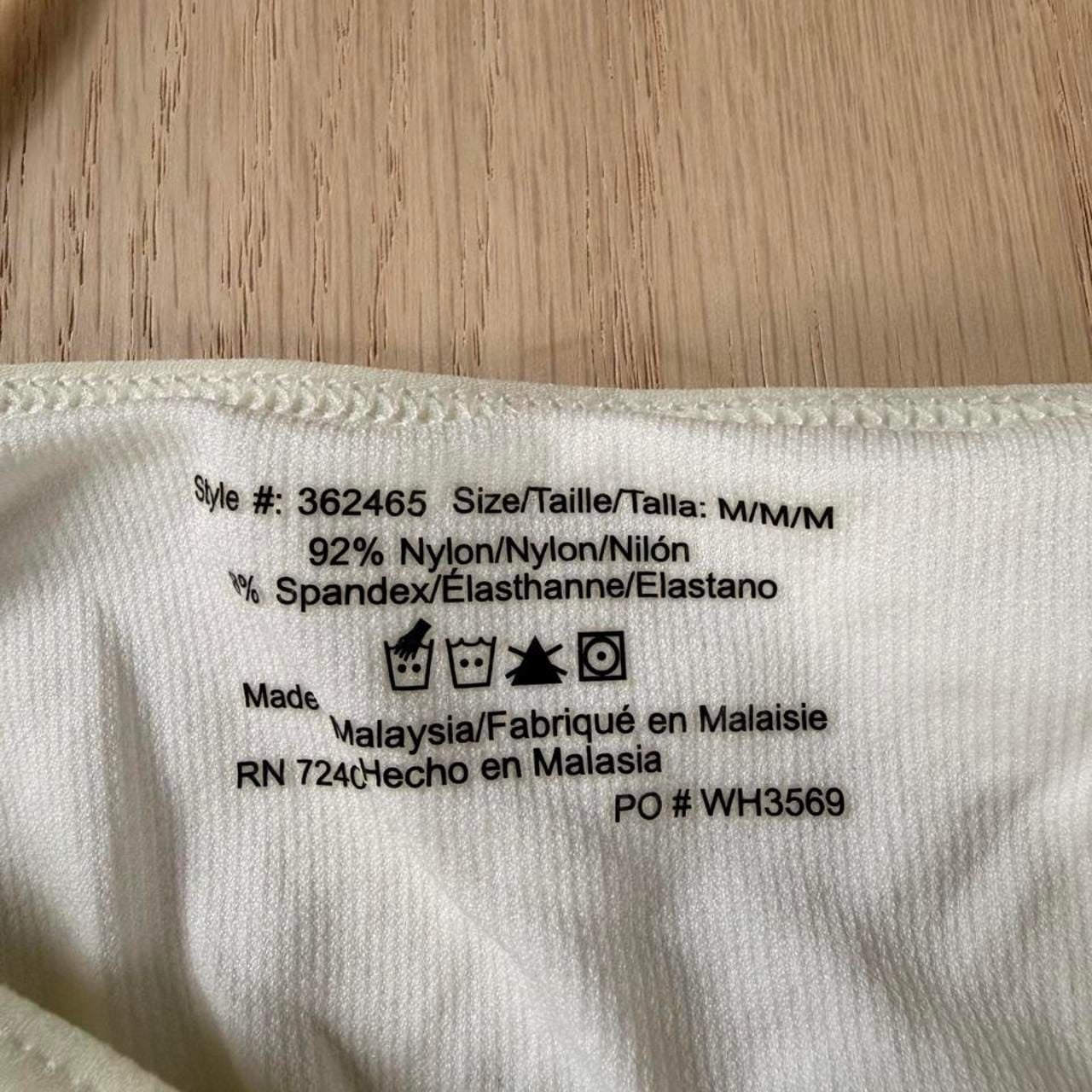 White Camisole Size M Ruched Bust Tank Top 4